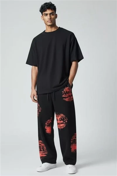 Men's Cotton Print Street Pants high quality